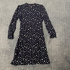 Ladies M&S Heart Print Dress / Size 14 Nearly New ❤️