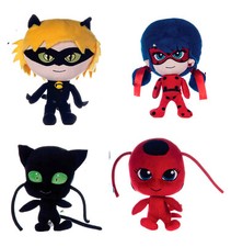 Disney Miraculous plush Soft Toys Adrien Ladybug Tikki Kwamis Plagg Cat Noir UK