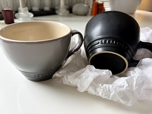 Creuset pair 400ml mugs - le,