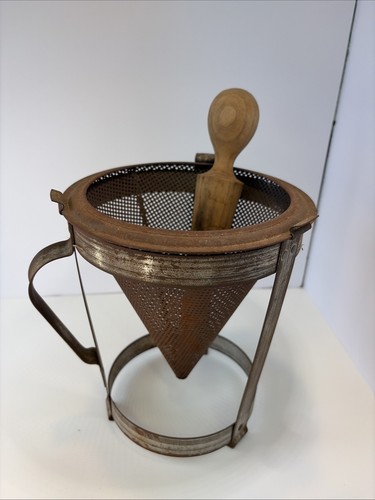 Vintage aluminum food mill - vintage,