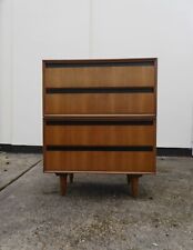 mid century chest of drawers vintage MEREDEW tallboy storage dresser
