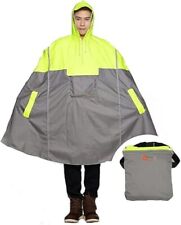 Lightweight Cycling Rain Poncho Bike Hooded Raincoat Cape Breathable Waterproof
