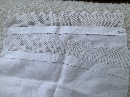 Vintage linen huckaback - vintage,
