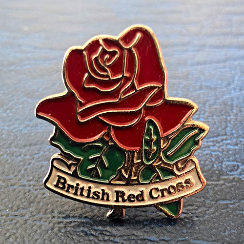 British red cross - cross, rose