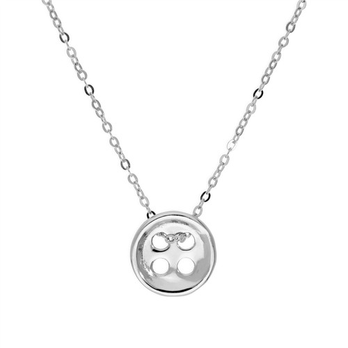 Sterling silver button - sterling,