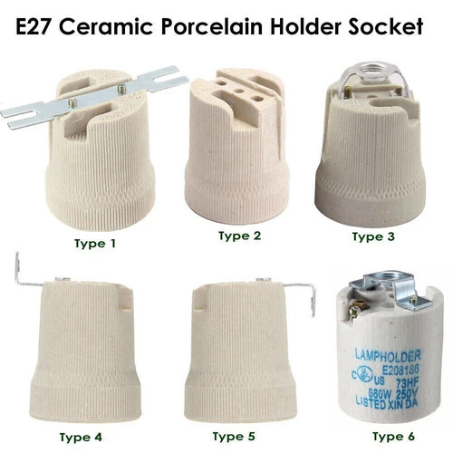 Bulb holder e27 ceramic - holder,