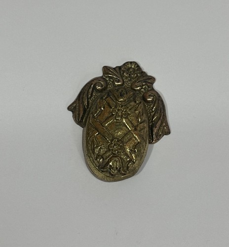 Vintage ornate brass keyhole - vintage,