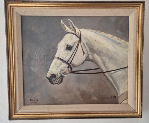 Horse racing oil painting - horse,