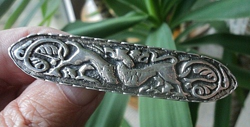 Large zoomorphic stg silver - large, stg.