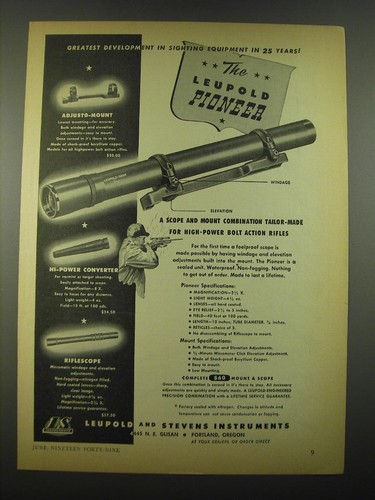 1949 leupold pioneer - 1949,