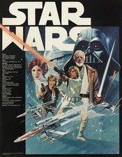 STAR WARS 1977 US Marketing poster print 30x40" FREE P&P quad FREE P&P RARE!!