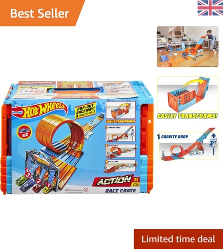 Exciting hot wheels race crate - hot,