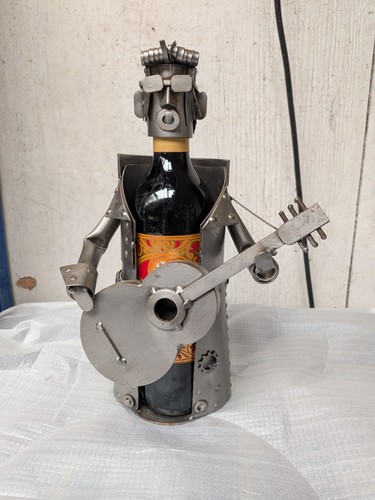 Novelty metal guitarist bottle - novelty,
