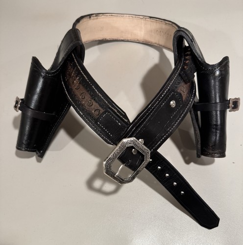 Vintage leather western dual - western,