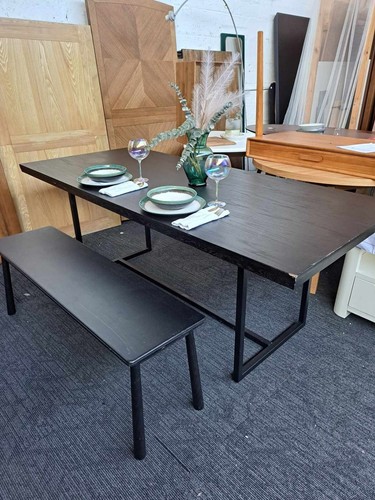 Large dining table - /, black