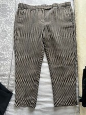 Mia Trousers By Marks And Spencer - Geometric Design - 18s