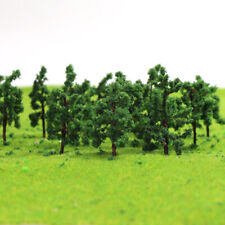 100pcs Model Trains Layout N Gauge 1:150 Deep Green Model Trees 30mm D3210