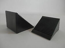 2 PCS/PAIR WHEEL CHOCKS CARAVAN motorhome TRAILER horsebox CAR