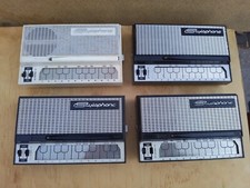 stylophone original job lot 4 electronic organ 70s white paper work untested 4 