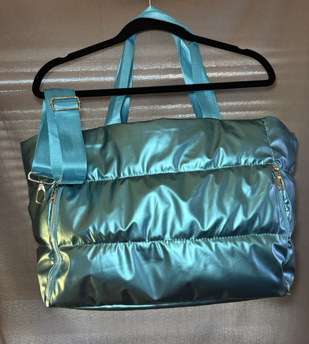 Tula metallic blue - large, tote