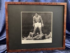 ALI  (CLAY) V LISTON 2: 'THE PHANTOM PUNCH' FIGHT. GREAT FRAMED & GLAZED PRINT