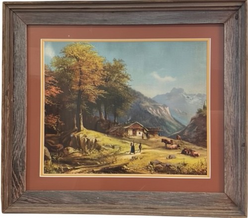 Framed vintage rustic simple - rustic,