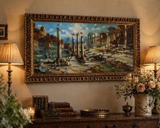  Large Vintage Italian Oil