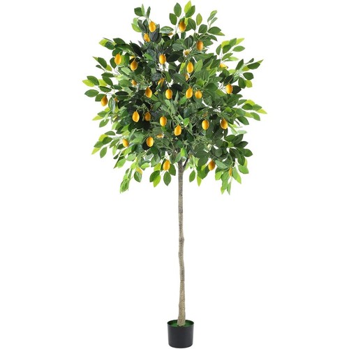 6ft faux lemon tree - faux, vivid