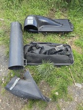 snapper ride on lawn mower grass collection box bag system boxes pipe 