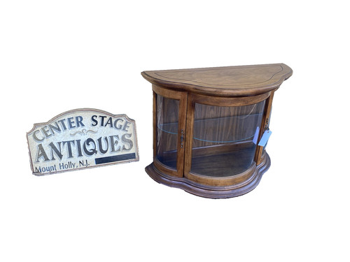 64540 bow glass credenza curio - 64540,