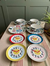 Cath Kidston Clock design used dinner set