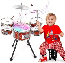 Upgraded Kids Drum Set with
