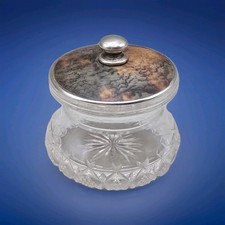 Antique Dressing Table Jar Cut
