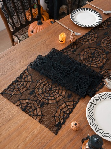 Spider lace table runner - spider,