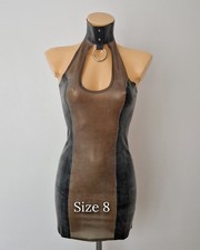 size uk 8 Latex dress rubber