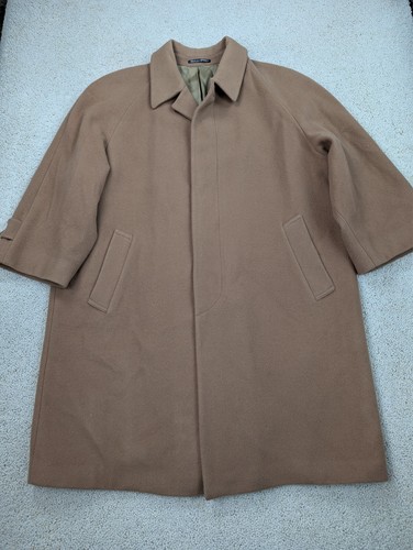 Wool coat mens 46s tan - coat, di