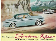 1962 Sunbeam Rapier (Series IIIA, 1592 c.c.) car brochure 