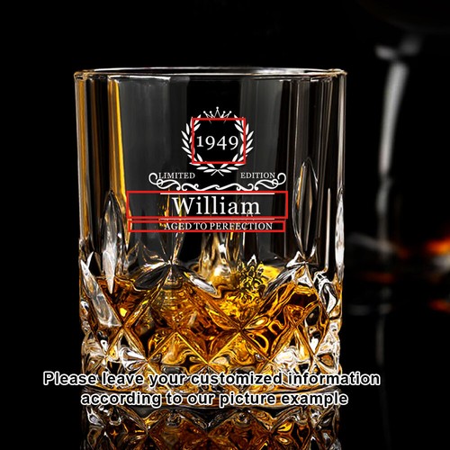 Personalised whiskey glass - personalised,
