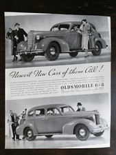 Vintage 1936 Oldsmobile 6 & 8 Full Page Original Ad - 122