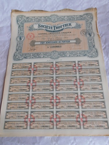 Vintage share certificate
