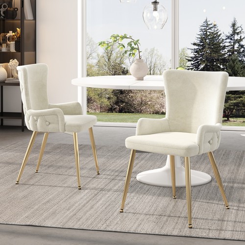 Velvet dining chairs set 2 - velvet,