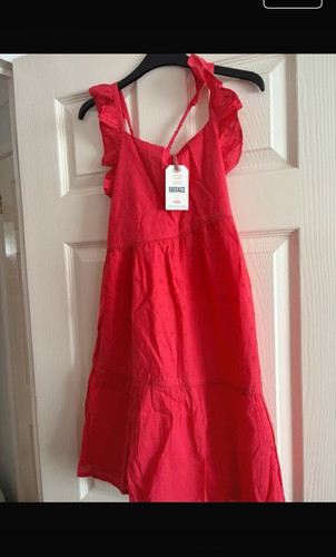 Fatface girls red - red, broderie