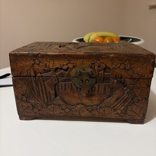 Vintage carved chinese camphor - chinese,