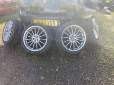 Used Alfa Romeo 18" Jetfins GTV Spider 156 147 GT Alloy Wheels 5x98 Jet Fins