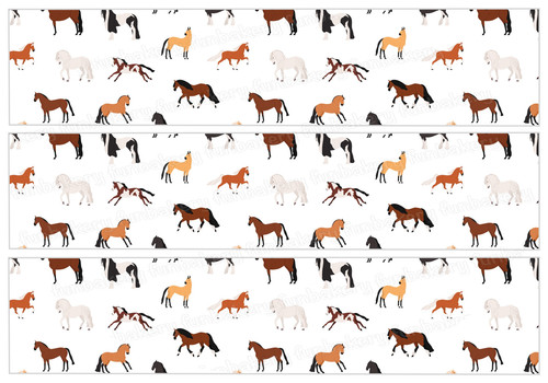 Horse pony cake topper border - cake,