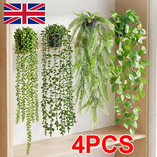 4pcs artificial hanging plants - 4pcs,
