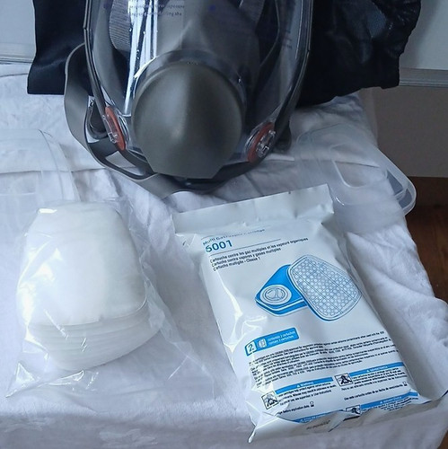 Full face respirator mask - face,