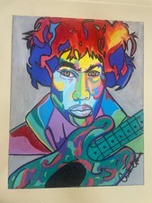jimi hendrix painting 16x20