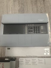 Gent Fire Alarm Panel 8 Zone Used For Parts Only  2 Batteries