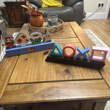 2 Light Up Display Nintendo X Box & Super Mario Colour LED Gaming Den Lamps Cave